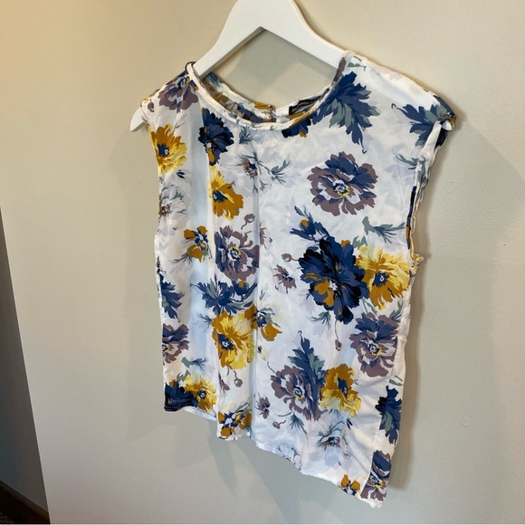 Abercrombie & Fitch women's floral print button back blouse top Womens Size XS - Picture 1 of 6